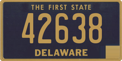 DE license plate 42638