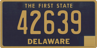 DE license plate 42639