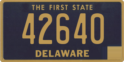 DE license plate 42640