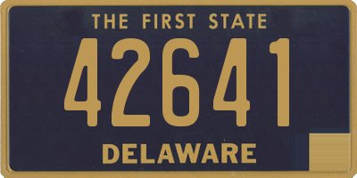 DE license plate 42641