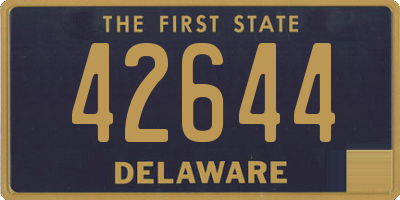 DE license plate 42644
