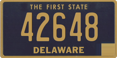 DE license plate 42648