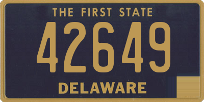 DE license plate 42649