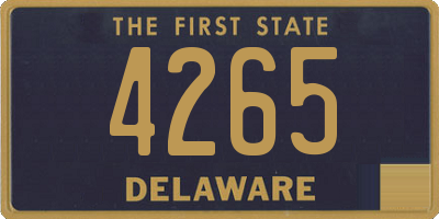 DE license plate 4265