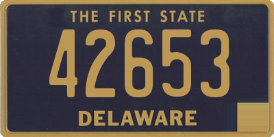 DE license plate 42653