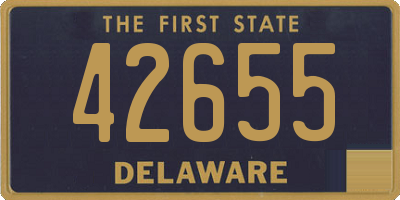 DE license plate 42655