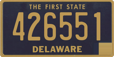DE license plate 426551