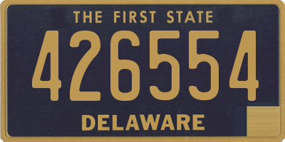 DE license plate 426554