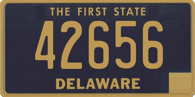DE license plate 42656