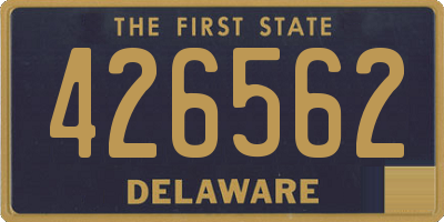 DE license plate 426562