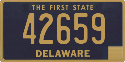 DE license plate 42659