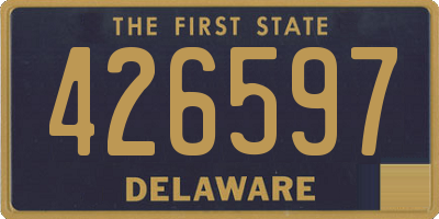 DE license plate 426597