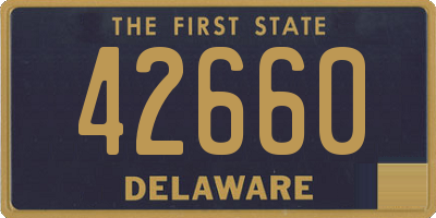 DE license plate 42660