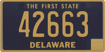 DE license plate 42663