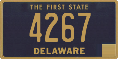 DE license plate 4267