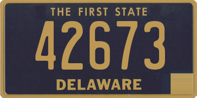 DE license plate 42673