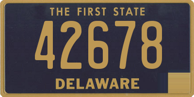 DE license plate 42678