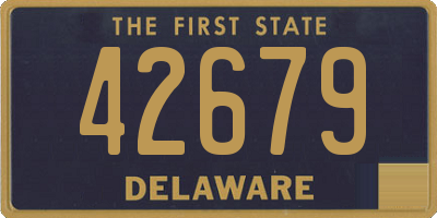 DE license plate 42679