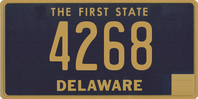 DE license plate 4268