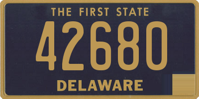DE license plate 42680