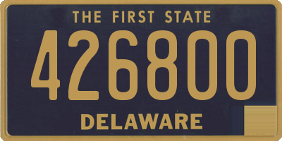 DE license plate 426800