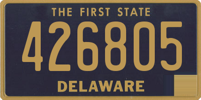 DE license plate 426805