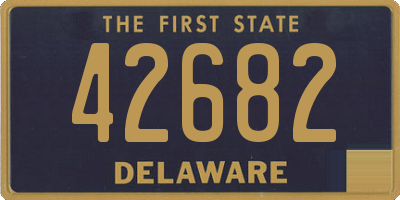 DE license plate 42682