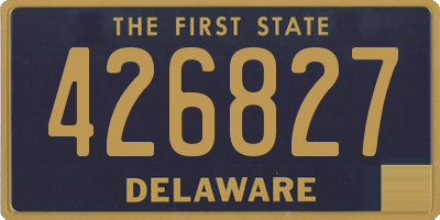 DE license plate 426827