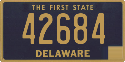 DE license plate 42684