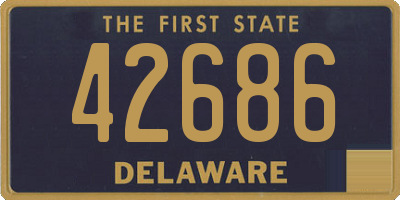 DE license plate 42686