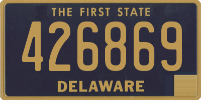 DE license plate 426869