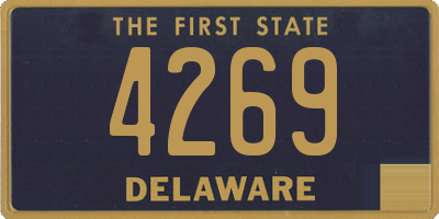 DE license plate 4269