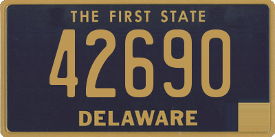 DE license plate 42690