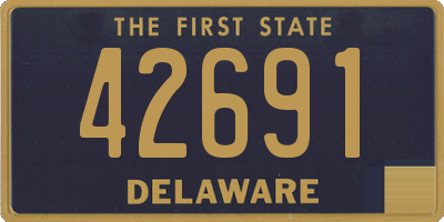 DE license plate 42691