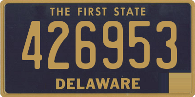 DE license plate 426953