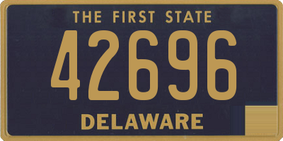 DE license plate 42696