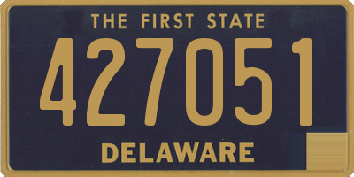 DE license plate 427051
