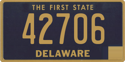 DE license plate 42706