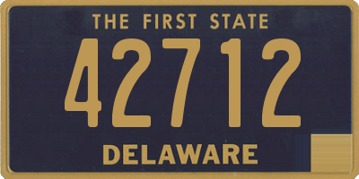 DE license plate 42712