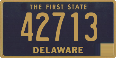 DE license plate 42713