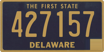 DE license plate 427157