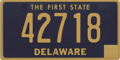 DE license plate 42718