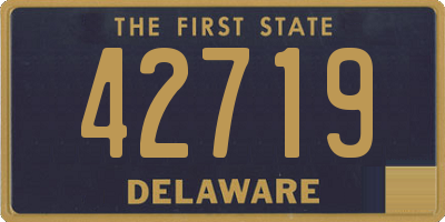 DE license plate 42719