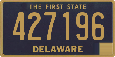 DE license plate 427196