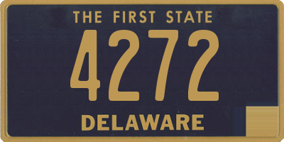 DE license plate 4272