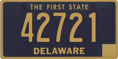 DE license plate 42721