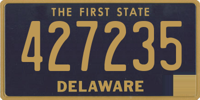 DE license plate 427235