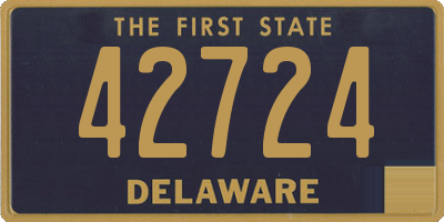 DE license plate 42724