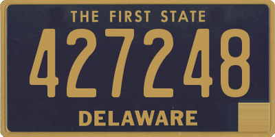 DE license plate 427248