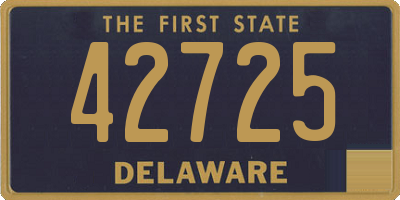 DE license plate 42725